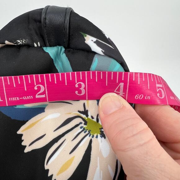 Travelon Anti Theft Addison Tote Bag Midnight Floral Travel 15x11x4 READ Black - Picture 8 of 10